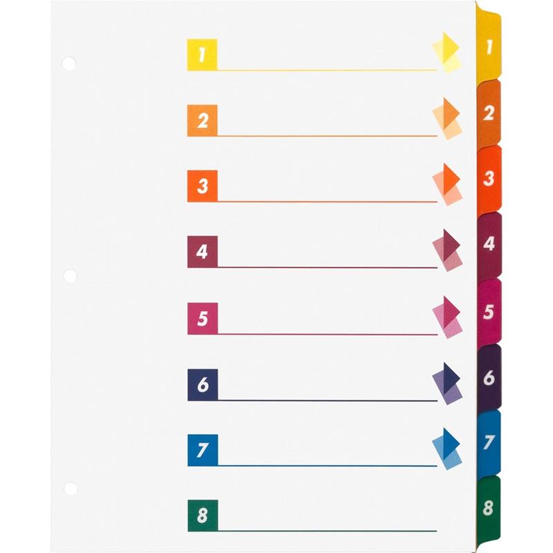 Image Printable Tab Dividers