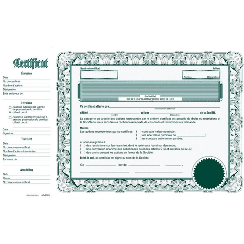 Image Share certificate
